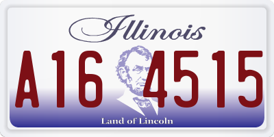 IL license plate A164515
