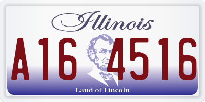 IL license plate A164516