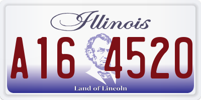 IL license plate A164520