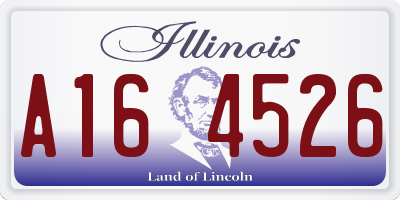 IL license plate A164526