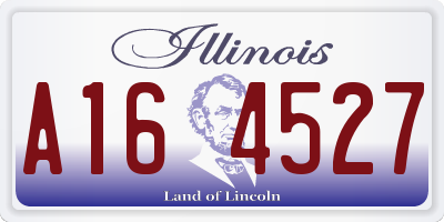 IL license plate A164527