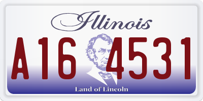 IL license plate A164531