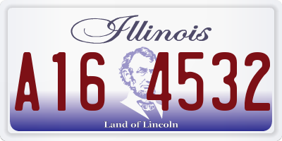 IL license plate A164532
