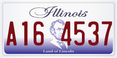 IL license plate A164537