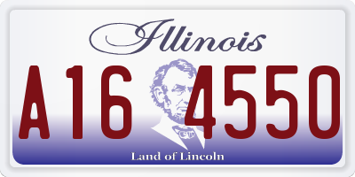 IL license plate A164550