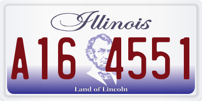 IL license plate A164551