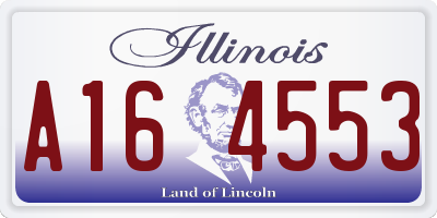 IL license plate A164553