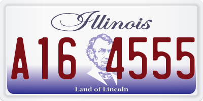 IL license plate A164555
