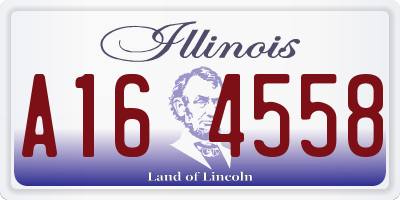 IL license plate A164558