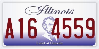 IL license plate A164559