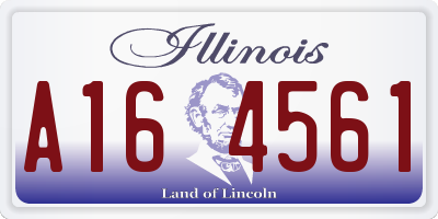 IL license plate A164561