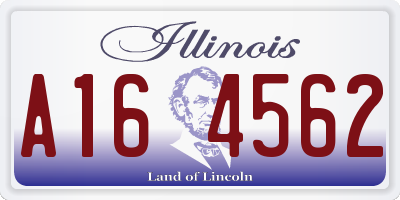 IL license plate A164562