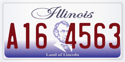 IL license plate A164563