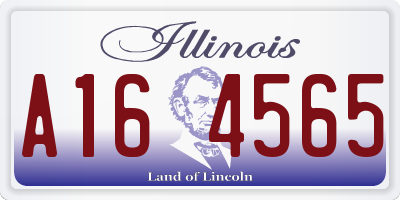IL license plate A164565
