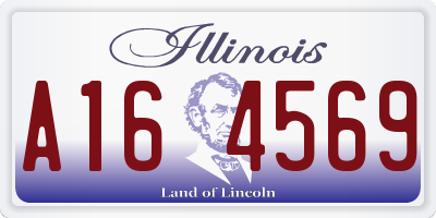 IL license plate A164569
