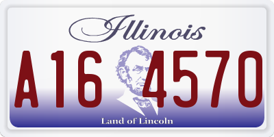 IL license plate A164570