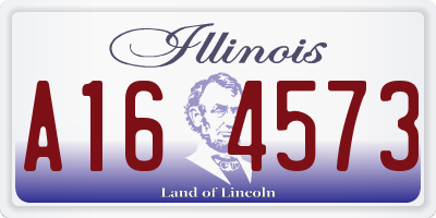 IL license plate A164573