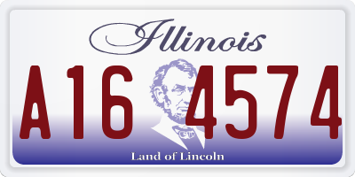 IL license plate A164574