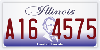 IL license plate A164575