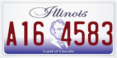 IL license plate A164583
