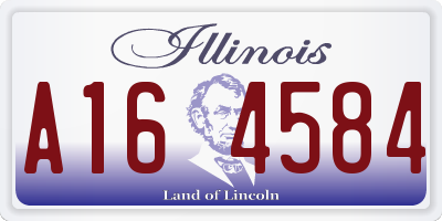 IL license plate A164584