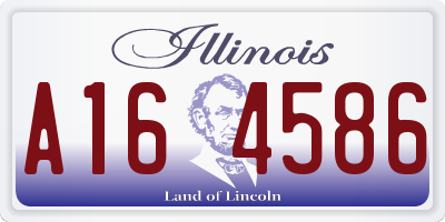 IL license plate A164586