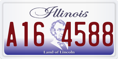 IL license plate A164588