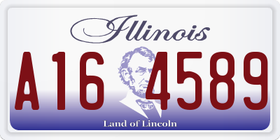 IL license plate A164589