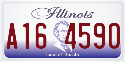 IL license plate A164590
