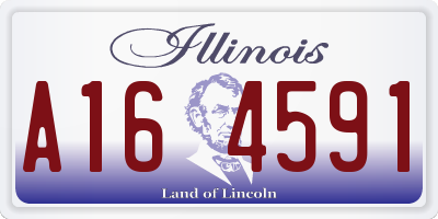 IL license plate A164591