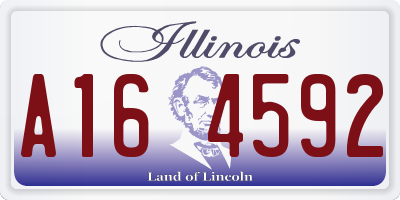IL license plate A164592