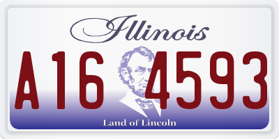 IL license plate A164593