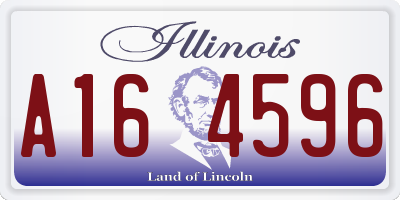 IL license plate A164596