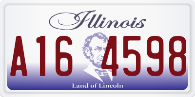 IL license plate A164598