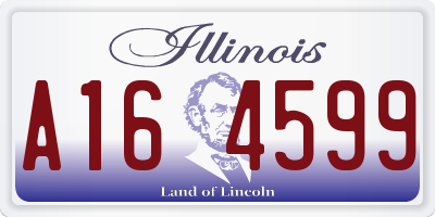 IL license plate A164599