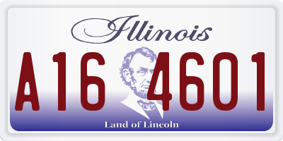 IL license plate A164601