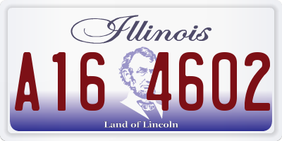 IL license plate A164602