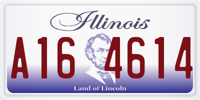 IL license plate A164614
