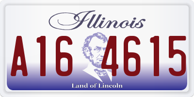 IL license plate A164615