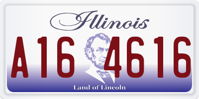IL license plate A164616