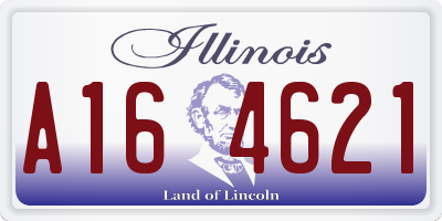 IL license plate A164621