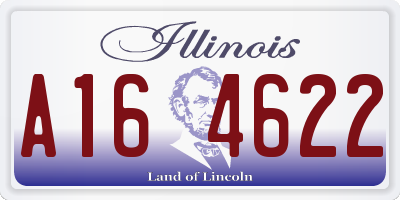 IL license plate A164622