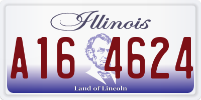 IL license plate A164624