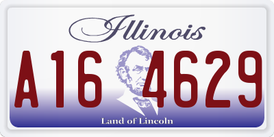 IL license plate A164629