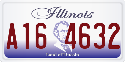 IL license plate A164632