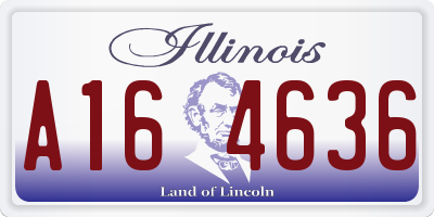 IL license plate A164636