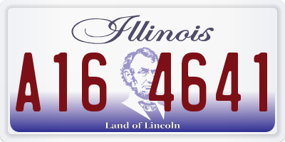IL license plate A164641