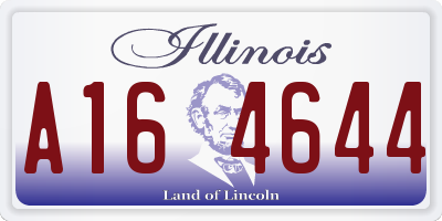 IL license plate A164644