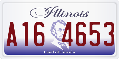 IL license plate A164653