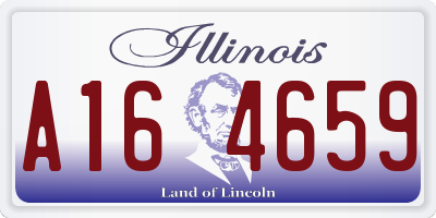 IL license plate A164659